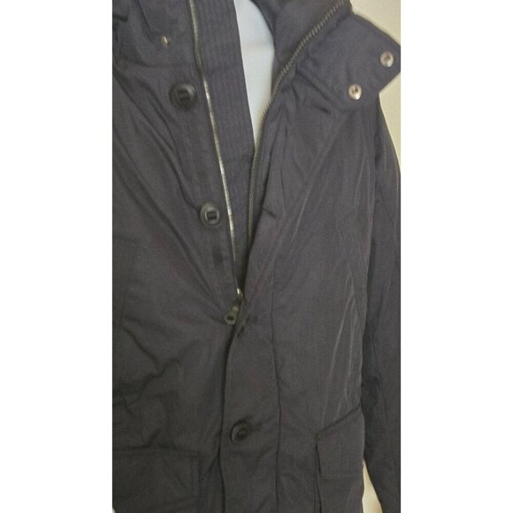 Tommy Hilfiger Men's Poly Twill Full Length Hooded Parka Navy size Medium - Picture 5 of 12